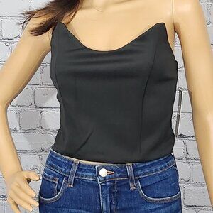 Lulu's Black Strapless Top